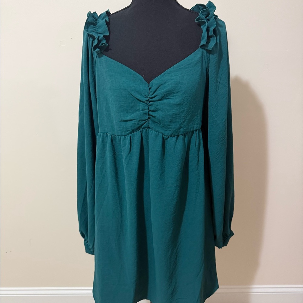 1.4.3. Story by Line Up Teal Green Dress